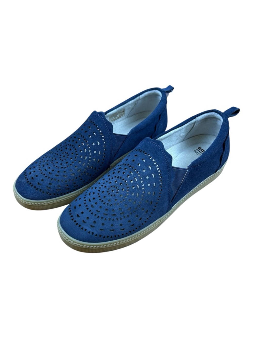 Earth Origins Zeni Zelle Suede Sneakers Slip-On Ocean Blue NWT - Size 9.5